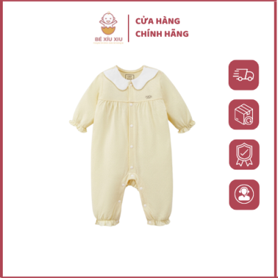 Bộ suit vàng pastel dễ thương cho bé gái - quần áo sơ sinh